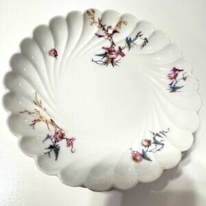 Haviland Co. Limoges 4 Scalloped Ruffled Ceramic Parisian‎ Style Dishes 1880s